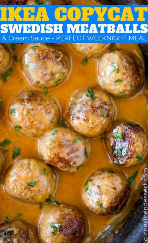 Swedish Meatballs Recipe (Ikea Copycat W/Gravy) - Dinner, Then Dessert