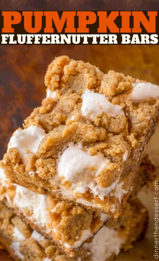 The perfect afterschool snack, these Pumpkin Fluffernutter bars are AMAZING.