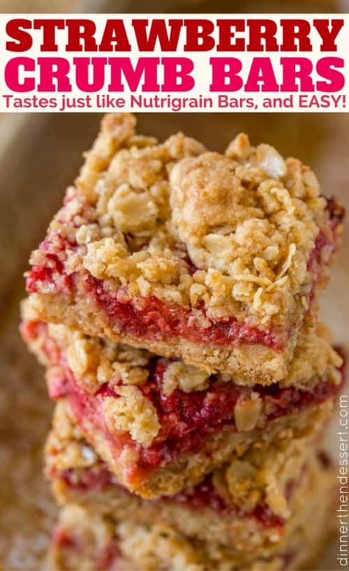 Fresh Strawberry Crumb Bars - Dinner, then Dessert