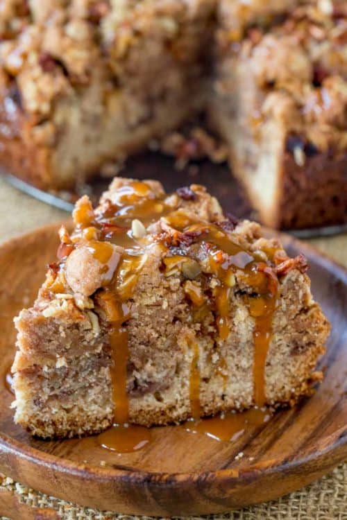 Apple Crisp Crumb Cake - Dinner, then Dessert