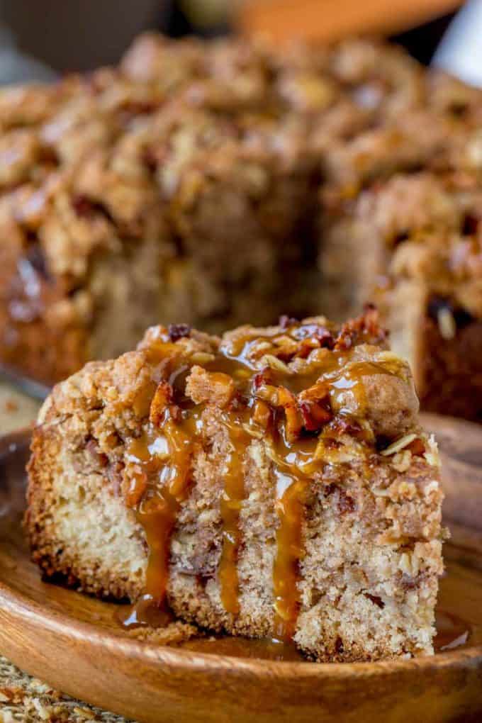 Apple Crisp Crumb Cake - Dinner, Then Dessert