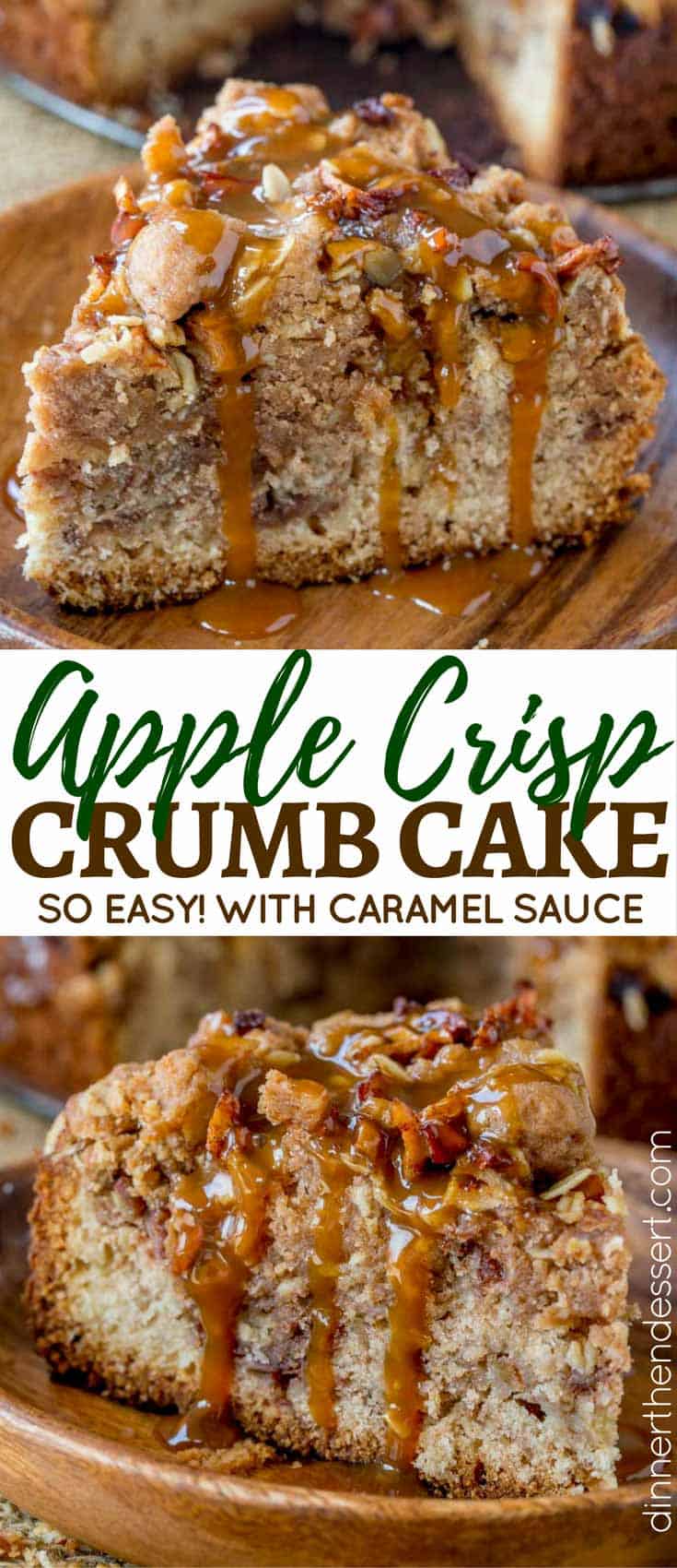 Apple Crisp Crumb Cake is the perfect mix of the classic New York Crumb Cake with large chunks of buttery crumb topping and the ultimate apple crisp.