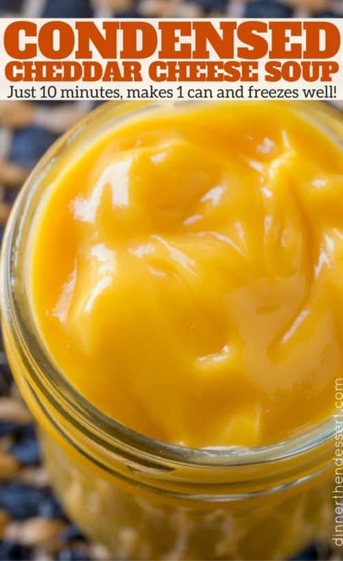 Cheddar Cheese Soup (Condensed) Dinner, then Dessert