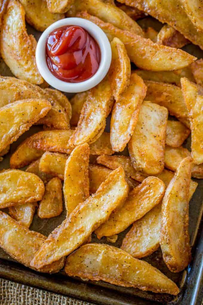 You'll LOVE these KFC Potato Wedges! They're so easy, crispy on the outside and fluffy on the inside!