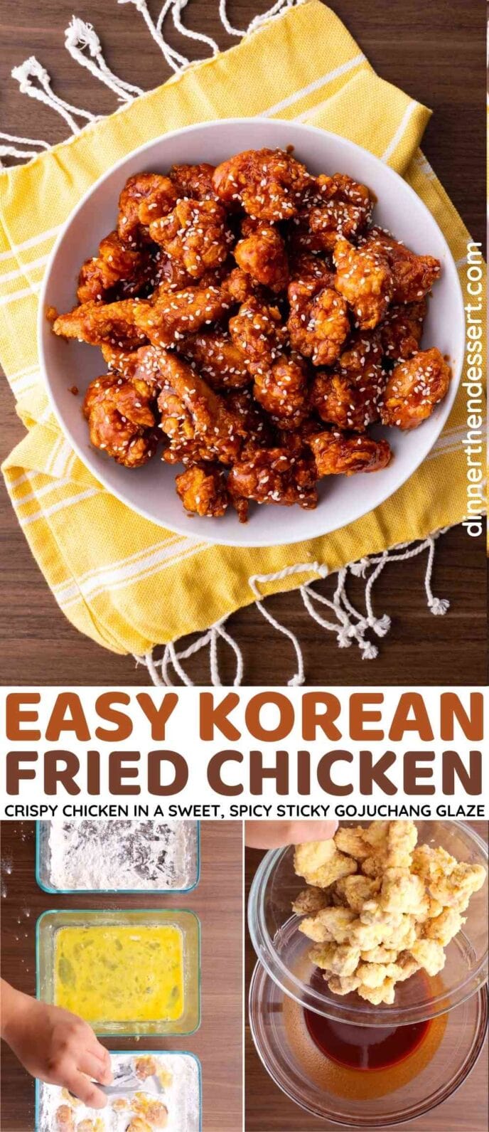 Korean Fried Chicken Collage