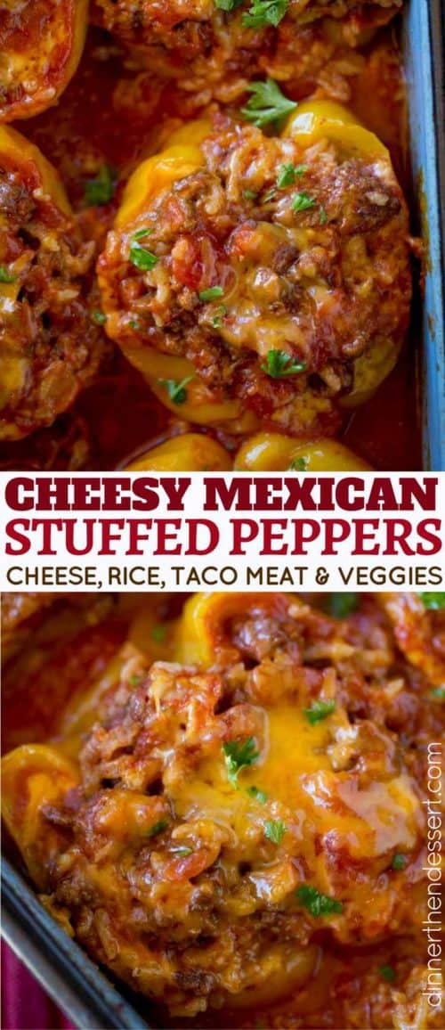 Mexican Stuffed Peppers - Dinner, then Dessert