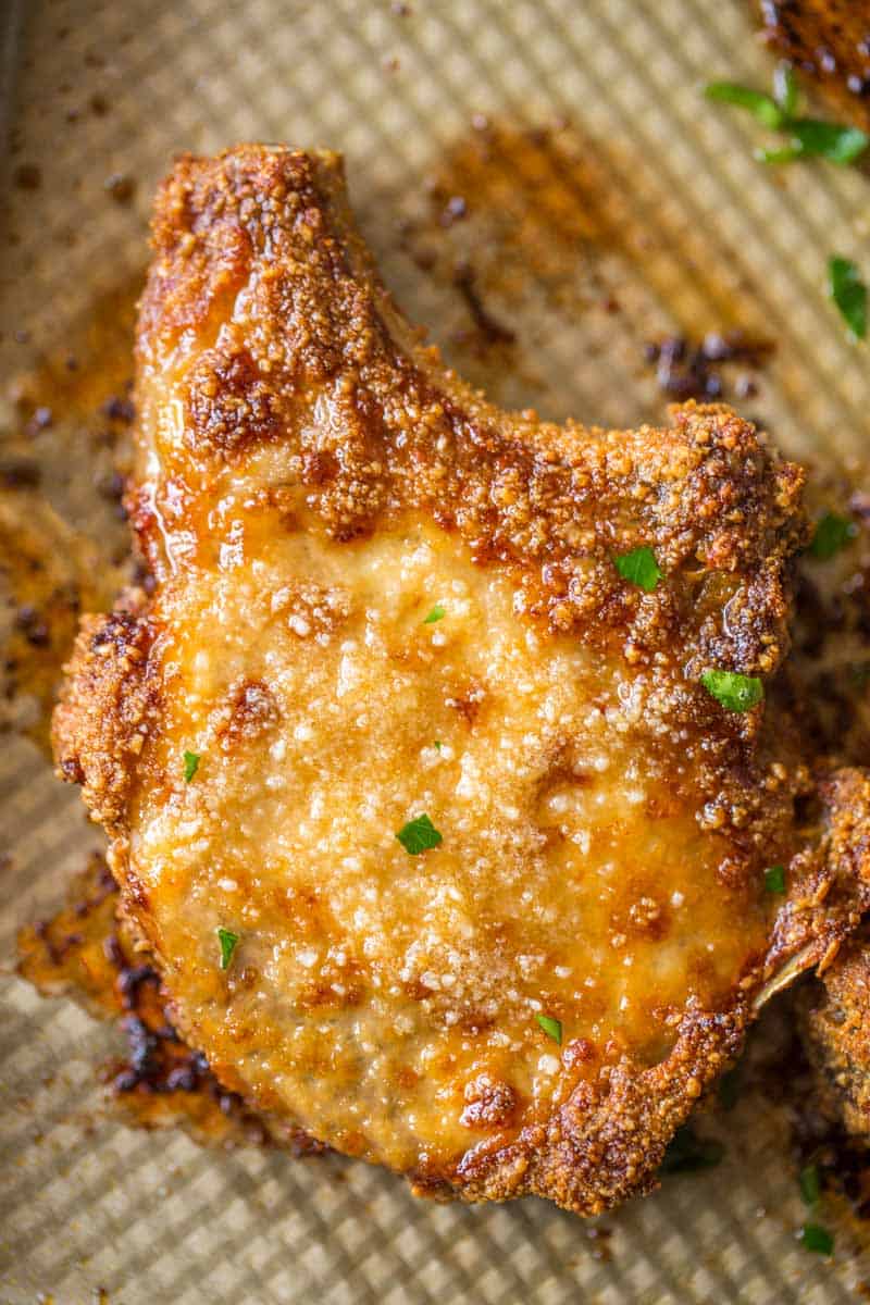 oven baked pork chops with mayonnaise