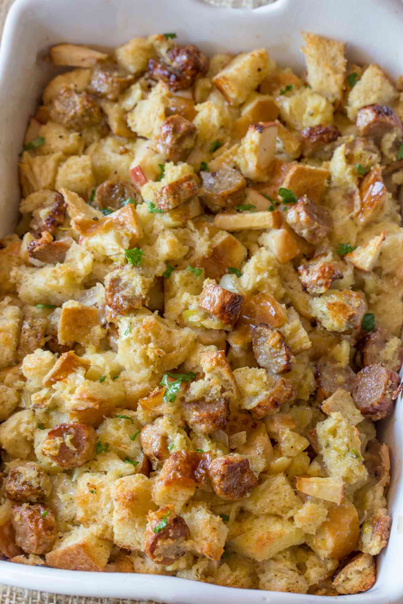 Slow Cooker Sage and Sausage Stuffing Recipe