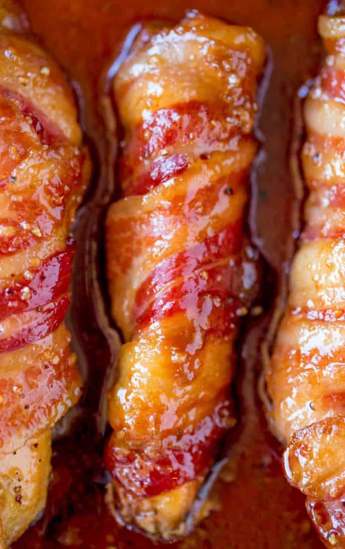 Bacon Brown Sugar Chicken Tenders - Dinner, then Dessert