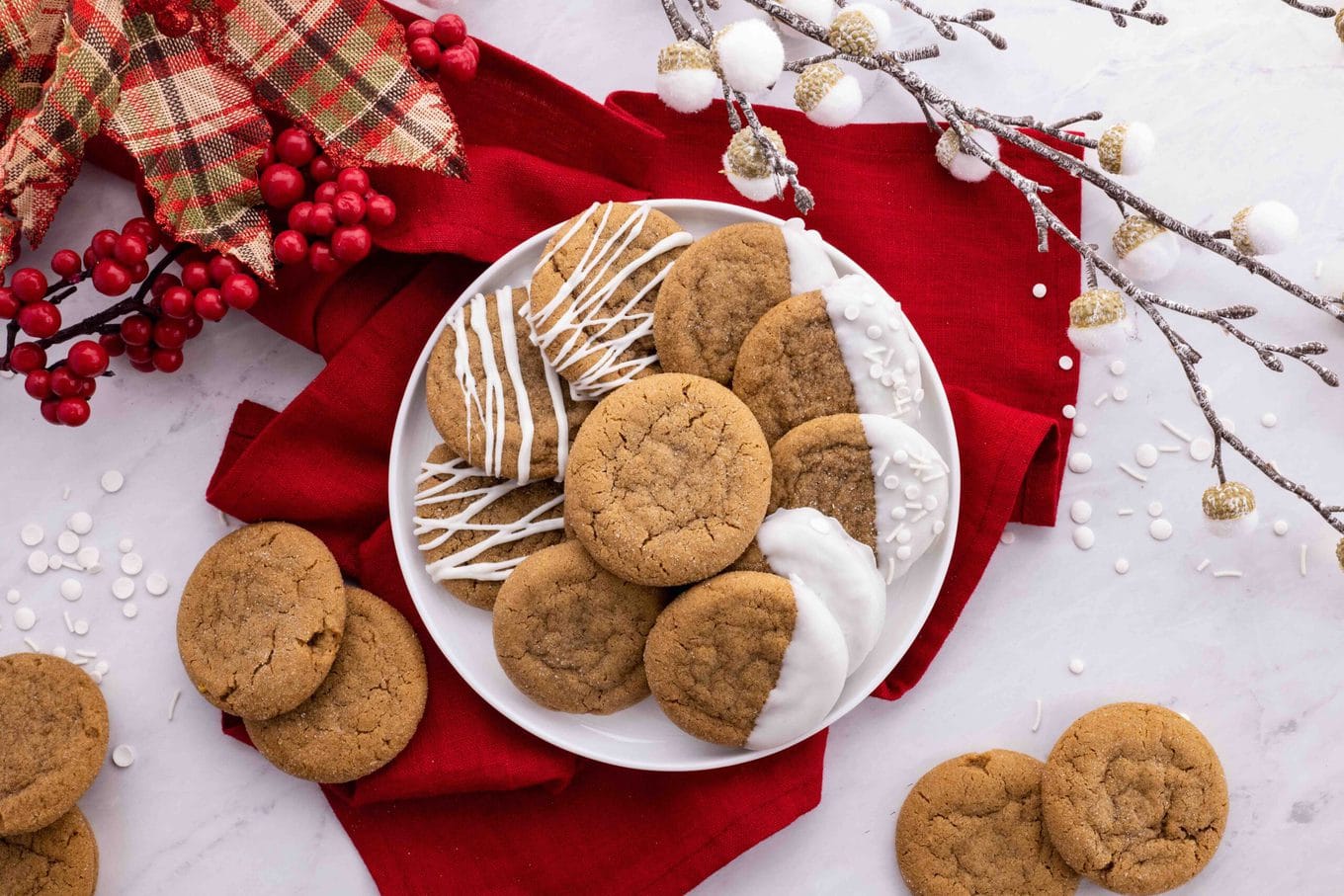 Best Gingerbread Cookies on serving plate