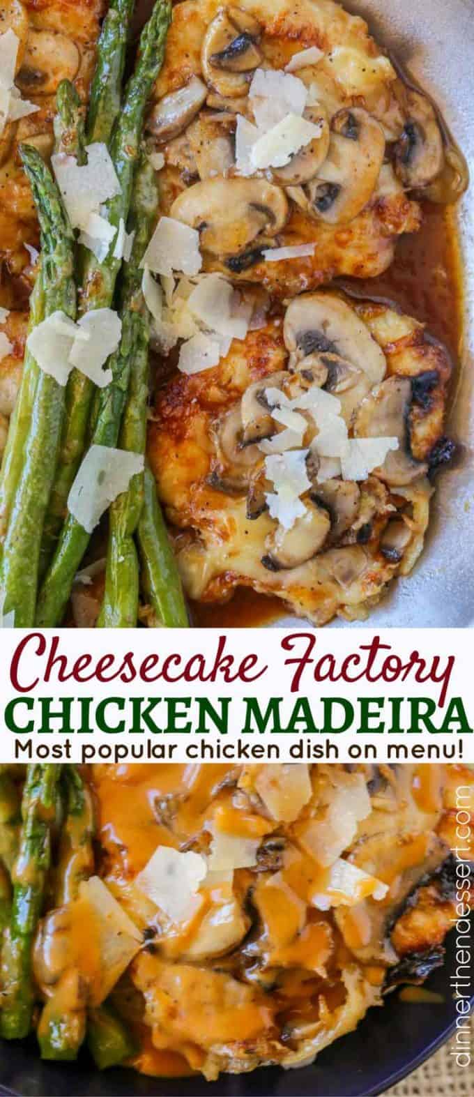 Cheesecake Factory Chicken Madeira (Copycat) Dinner, then Dessert