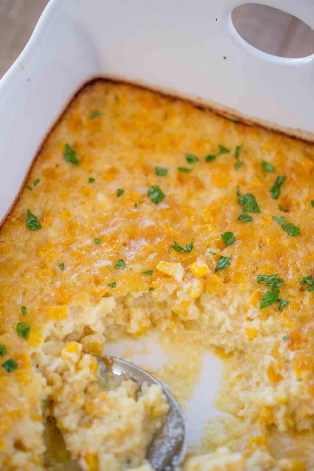 Corn Pudding - Dinner, then Dessert