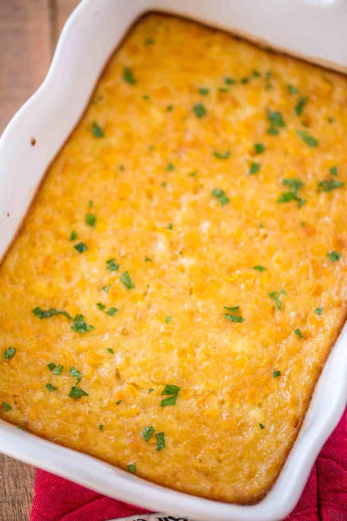 Corn Pudding in baking dish