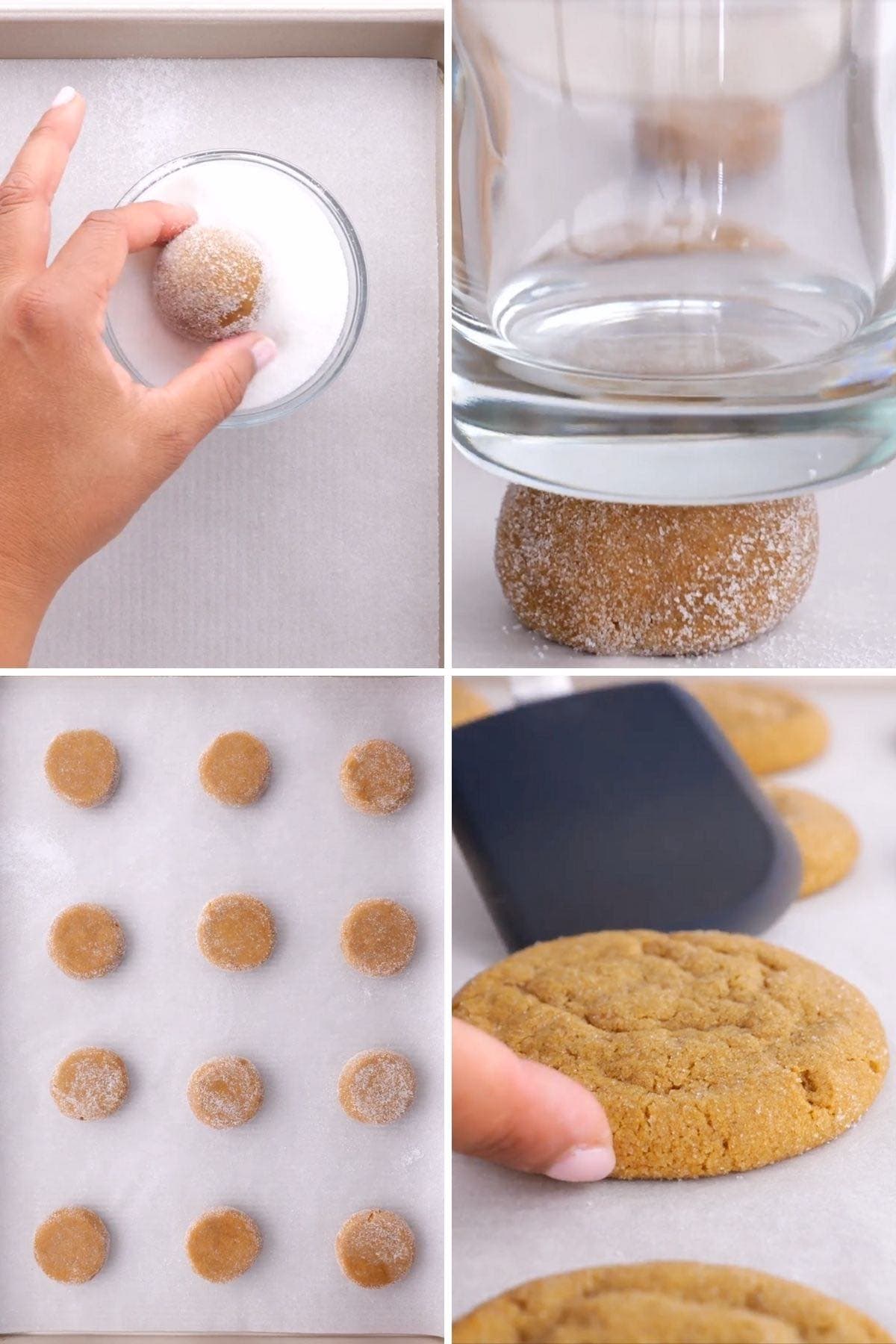Best Gingerbread Cookies Collage of cookie balls