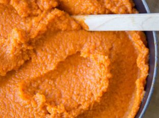 Homemade Pumpkin Puree is an easy way to use up all your Halloween pumpkins and it tastes so much better than canned pumpkin.