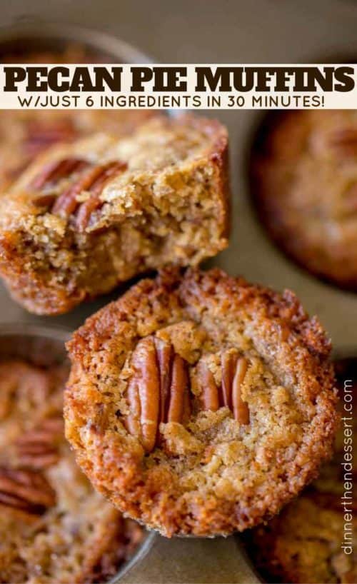 Pecan Pie Muffins - Dinner, then Dessert