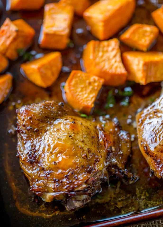 Sheet Pan Balsamic Chicken - Dinner, then Dessert