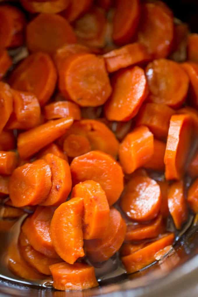 Slow Cooker Brown Sugar Carrots - Dinner, then Dessert