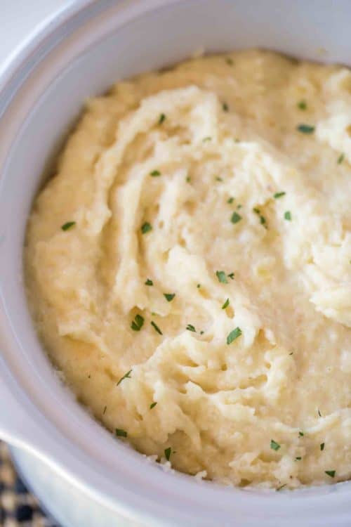Ultimate Slow Cooker Mashed Potatoes Dinner, then Dessert