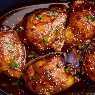 chicken cooking in crock pot