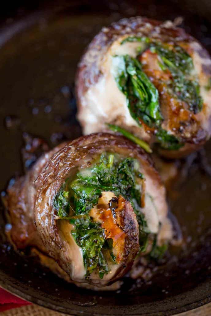 Spinach Artichoke Stuffed Flank Steak - Dinner, then Dessert