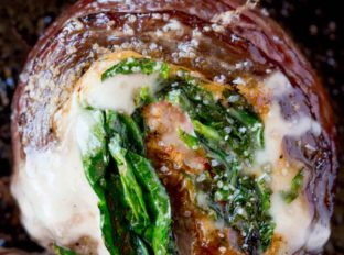 Spinach Artichoke Stuffed Flank Steak - Dinner, then Dessert