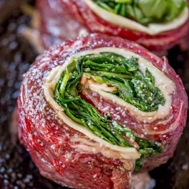 The most delicious and easy Spinach Artichoke Flank Steak is dinner party ready in 30 minutes.