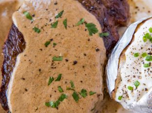 Steak Diane, the classic steakhouse entree made with cream, shallots, mustard and cognac is perfect for your special occasion meals.