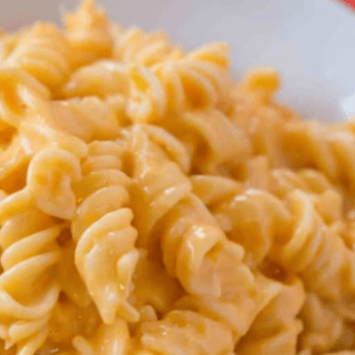 Close up of dish in bowl ready to serve