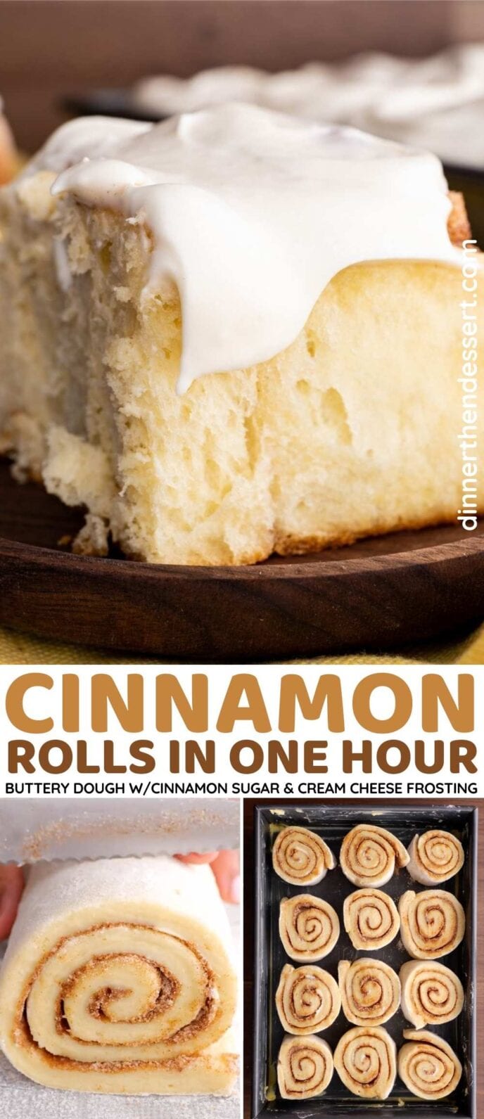 Easy Cinnamon Rolls Collage