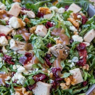 A quick and easy lunch, Cranberry Harvest salad is a perfect thanksgiving leftover meal!
