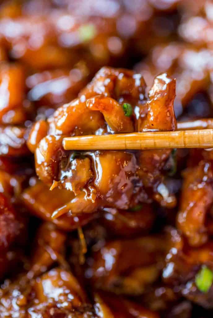 Easy Bourbon Chicken - Dinner, then Dessert