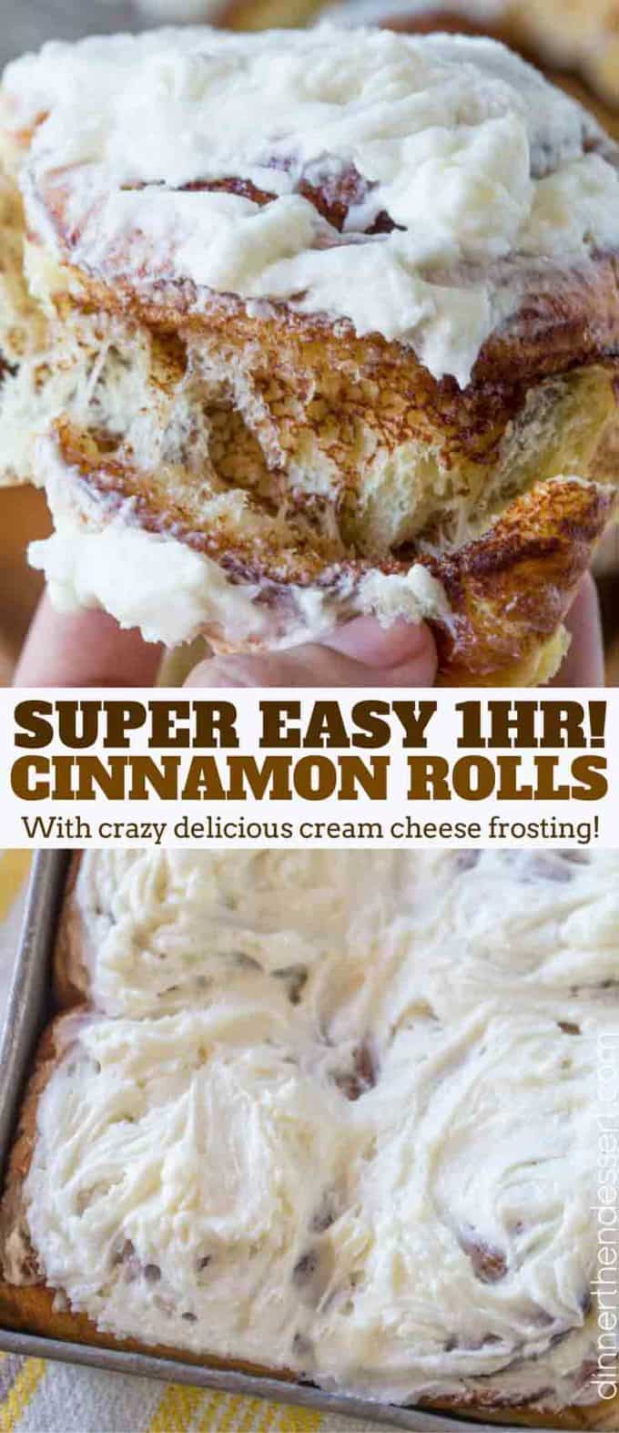 Easy Cinnamon Rolls in just 1 hour that your family will love. Cut down on all the time and effort but keep all the amazing cinnamon sugar flavors!