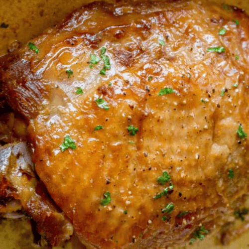 close-up of thigh meat