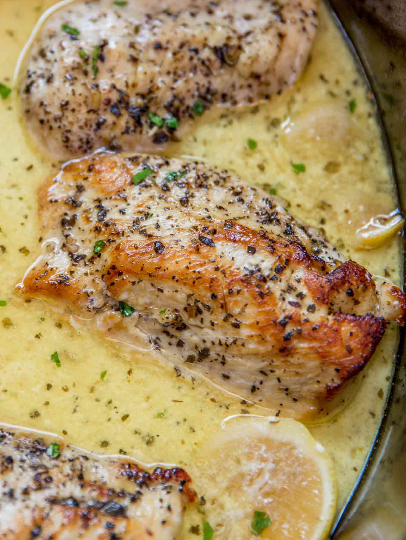 Slow Cooker Creamy Lemon Chicken – The Hoedown Cookbook