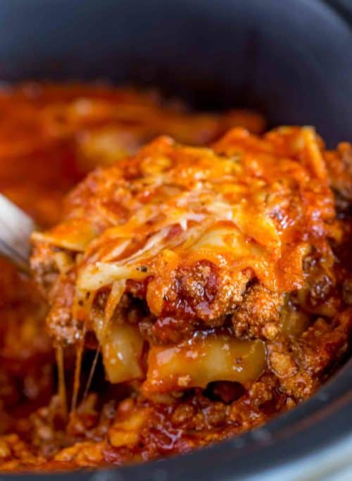 Easy Slow Cooker Lasagna (Meal Prep Ahead!) Dinner, then Dessert