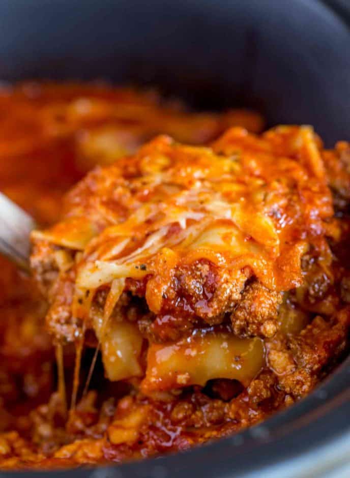 slow cooker lasagna recipe without ricotta or cottage cheese