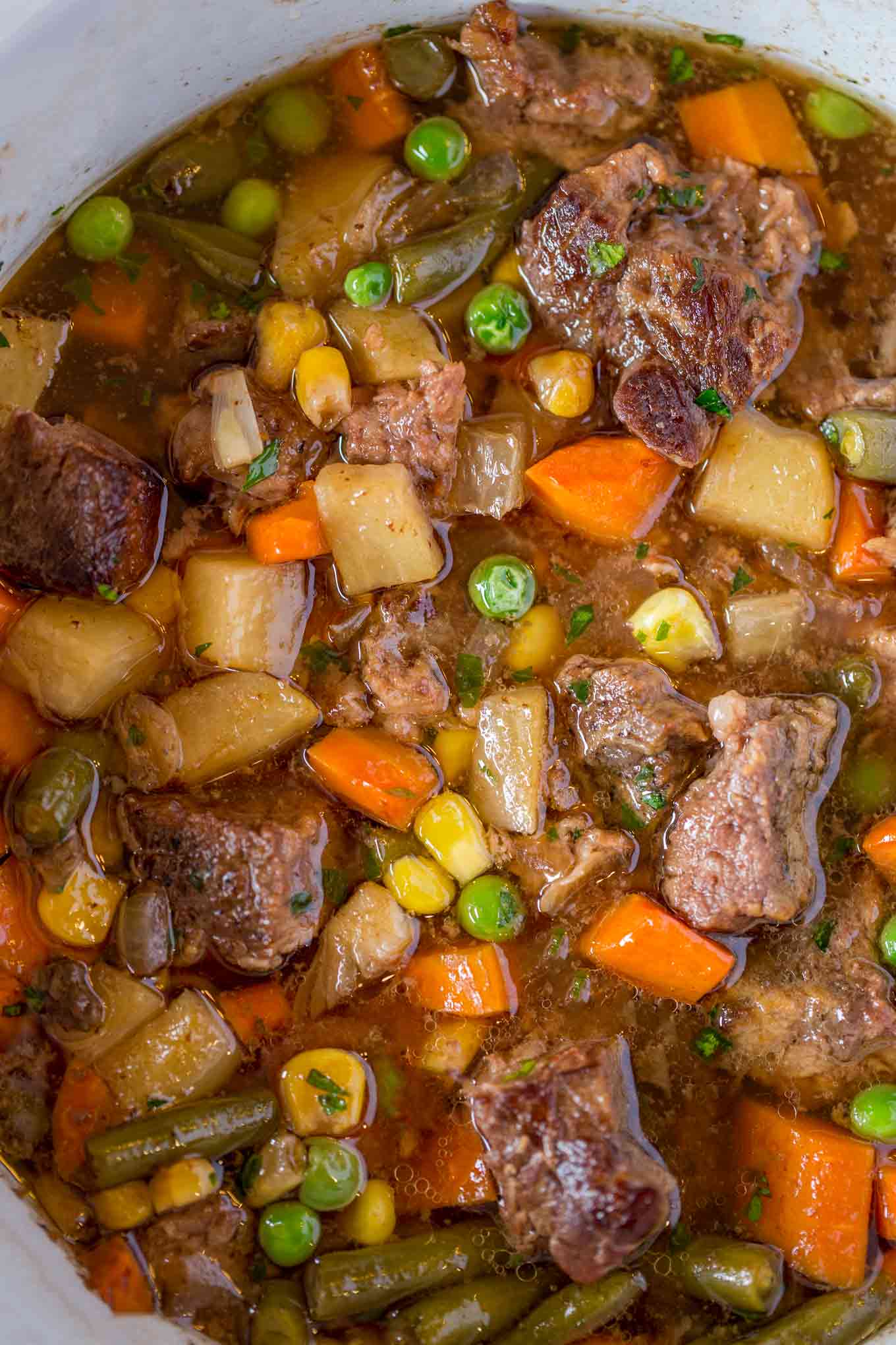 Crockpot Vegetable Beef Soup Recipe (full of flavor!) - The Recipe