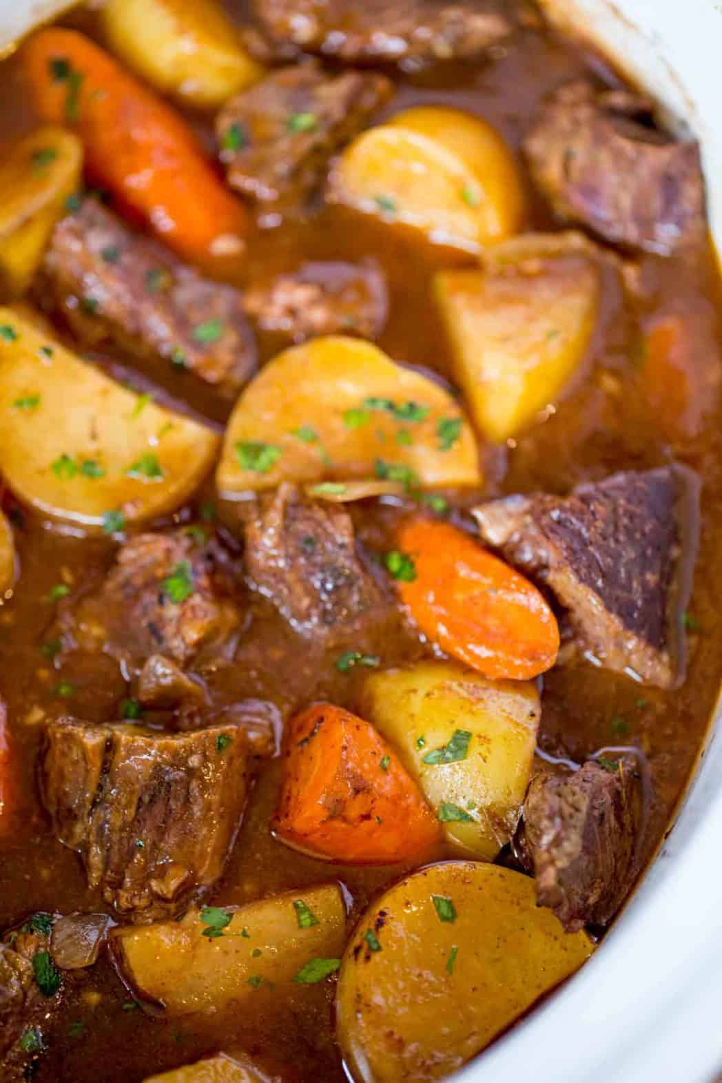 Ultimate Slow Cooker Beef Stew [VIDEO] - Dinner, then Dessert