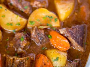 The easiest, most delicious Ultimate Slow Cooker Beef Stew.