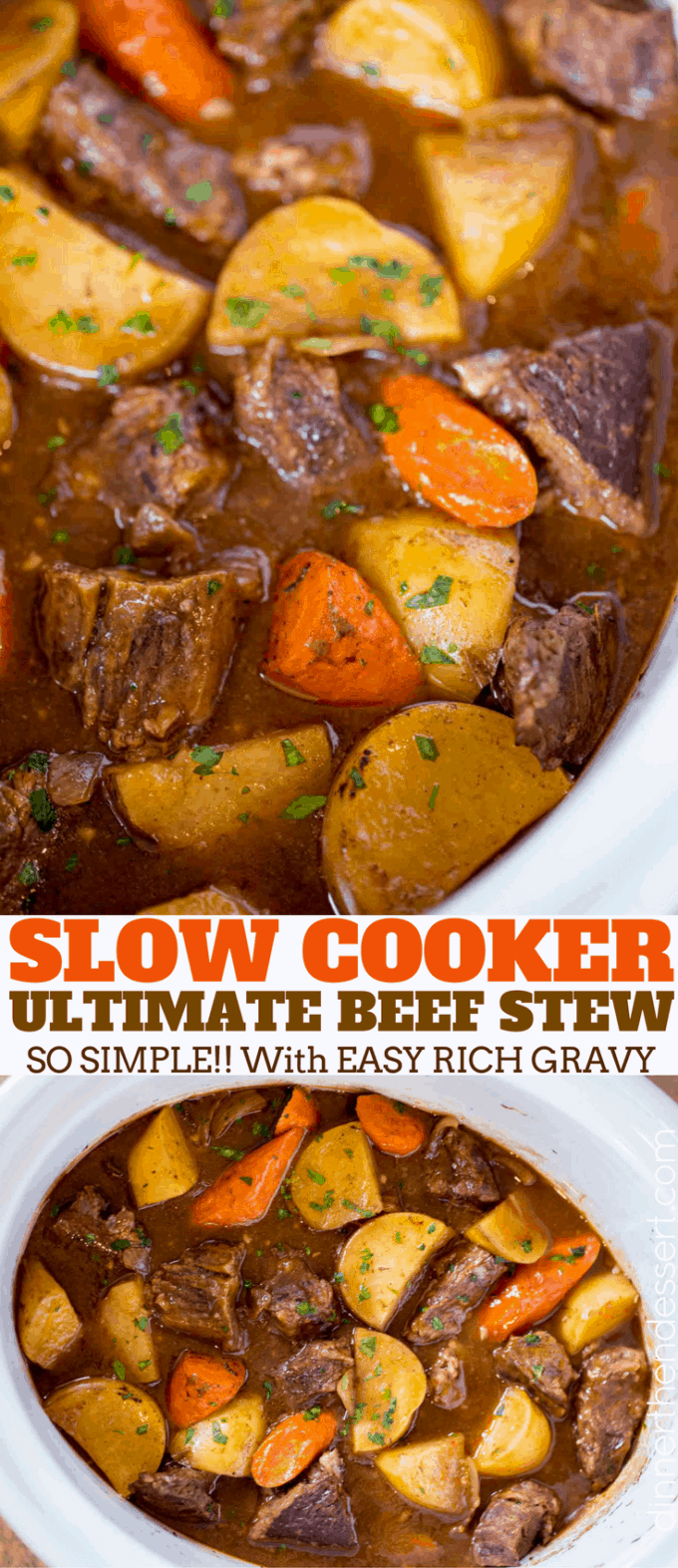 Slow Cooker Roast Beef (Sliceable!) - Dinner, then Dessert