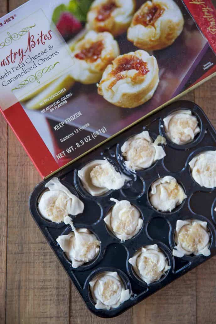 Caramelized Onion Feta Pastry Bites Copycat Dinner Then Dessert