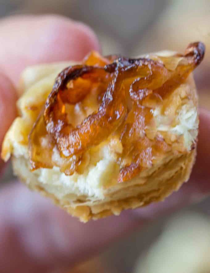 Caramelized Onion Feta Pastry Bites (Copycat) - Dinner, then Dessert