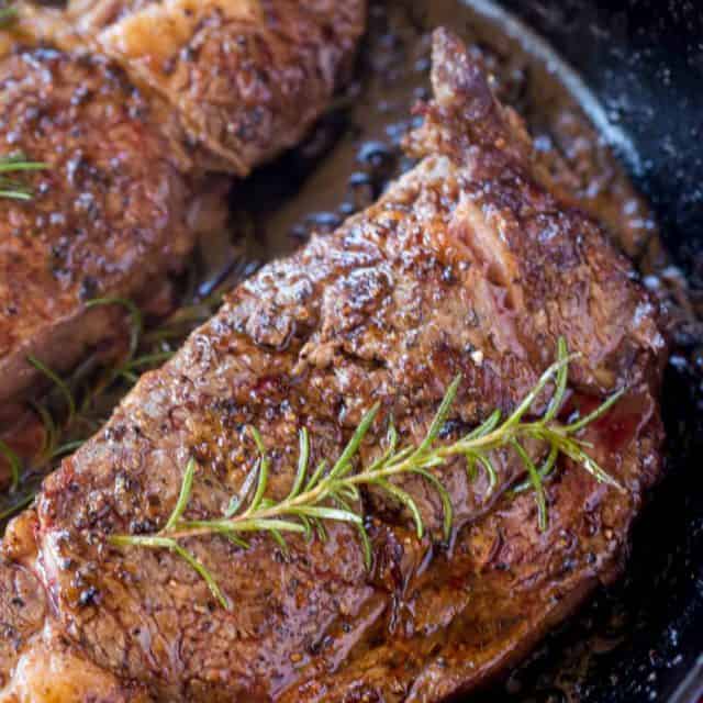 The most tender and EASY ribeye steak you'll ever eat. Butter basted in a cast iron skillet.