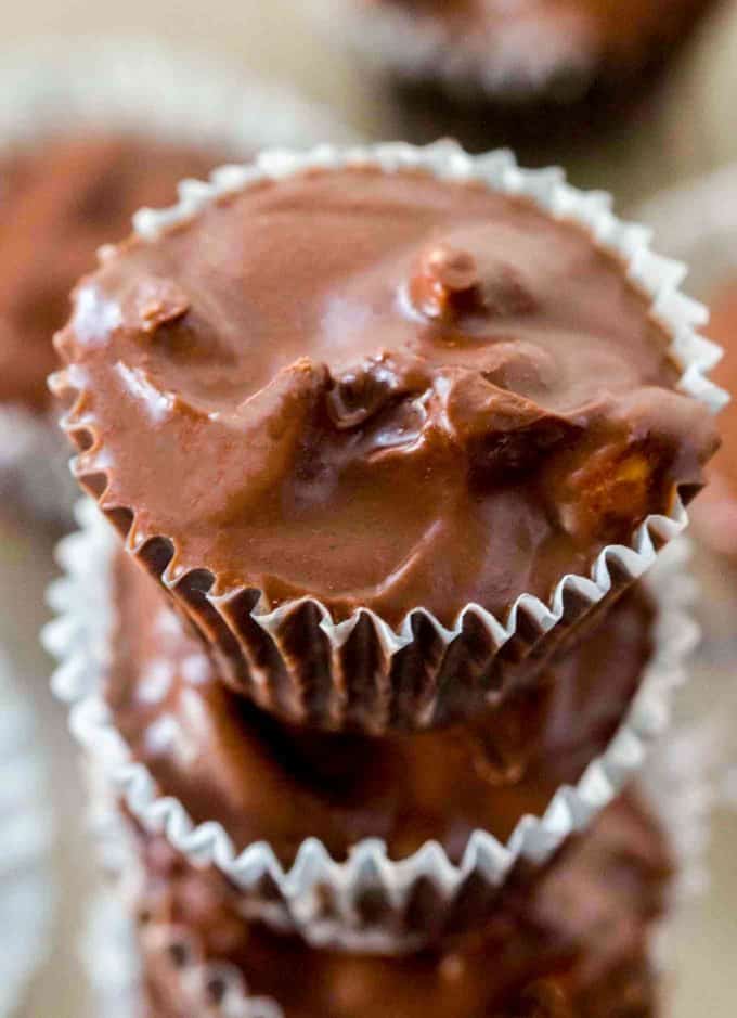 Slow Cooker Chocolate Peanut Candy Dinner, then Dessert