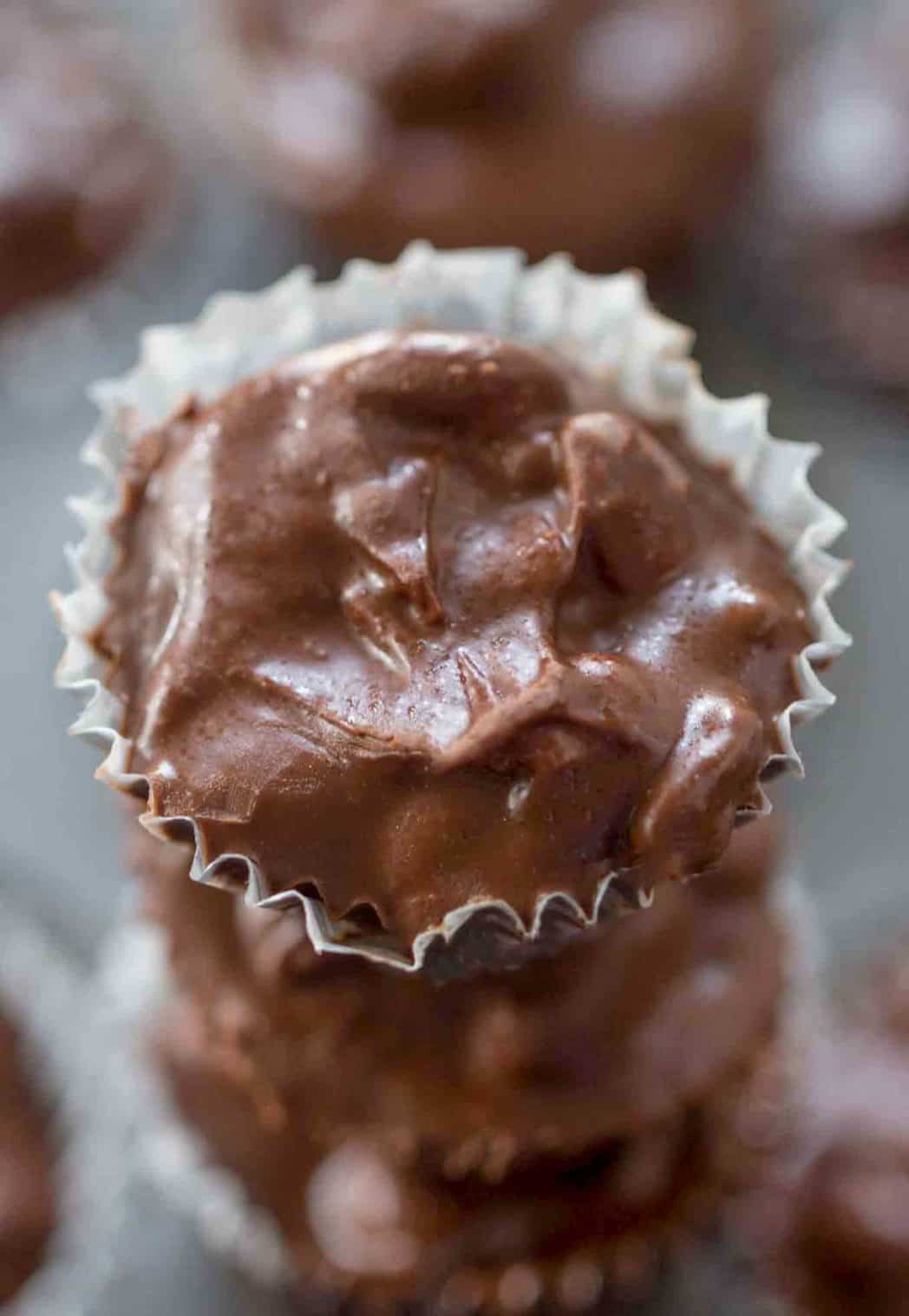 Slow Cooker Chocolate Peanut Candy Dinner, then Dessert