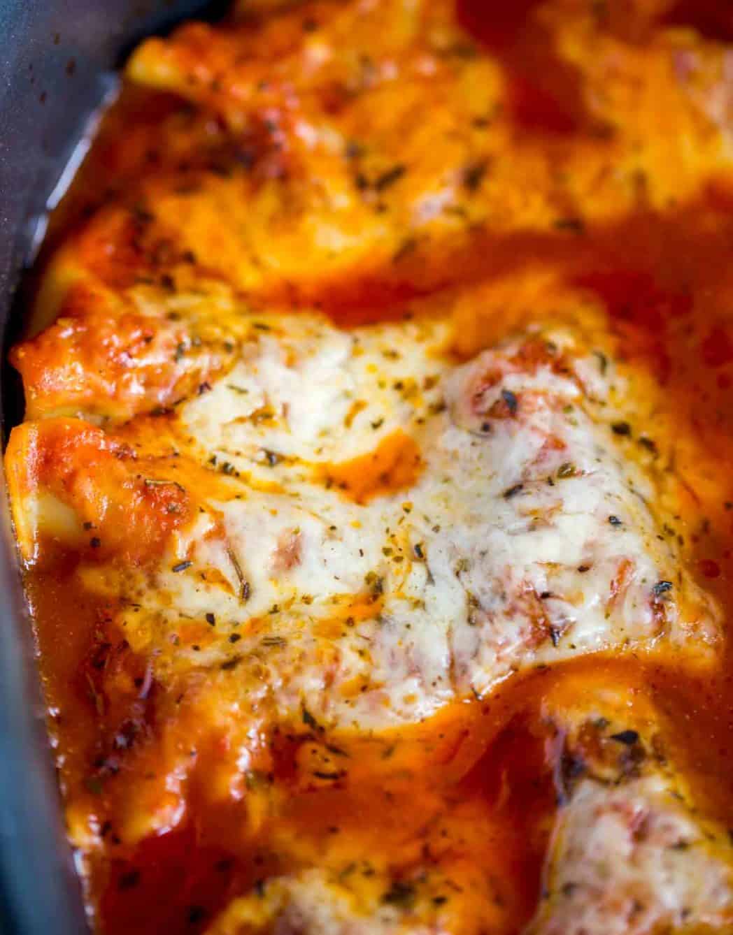 close up of lasagna 
