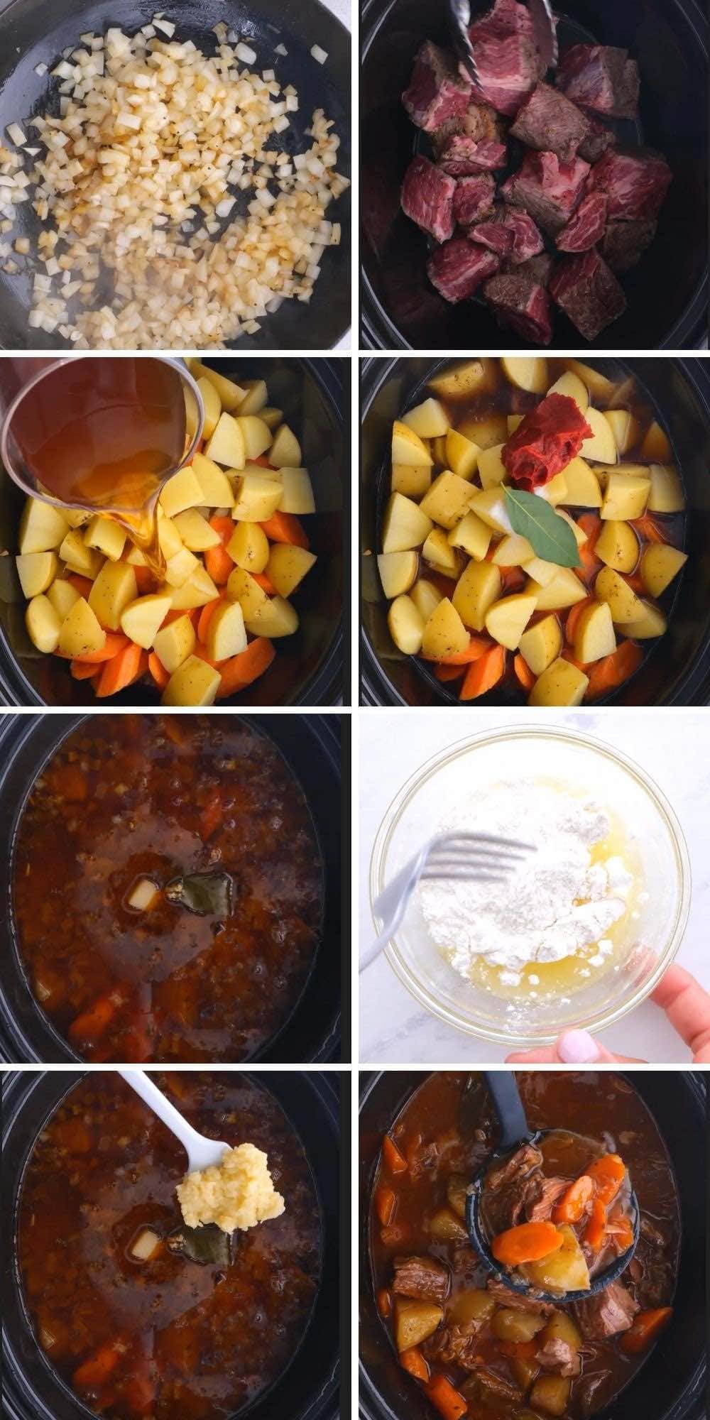 Ultimate Slow Cooker Beef Stew Collage