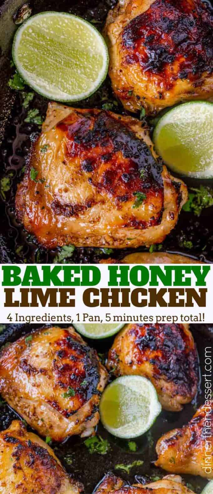 Baked Honey Lime Chicken - Dinner, then Dessert
