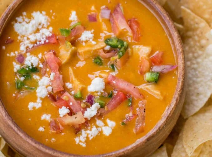 Chili's Chicken Enchilada Soup in one pot in less than an hour. You'll never order it at the restaurant again.